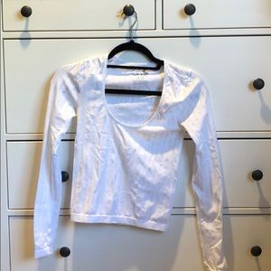 White Long Sleeve Tank